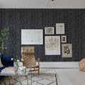 Flow Mini Deep Blue Mural Wallpaper - room preview 02