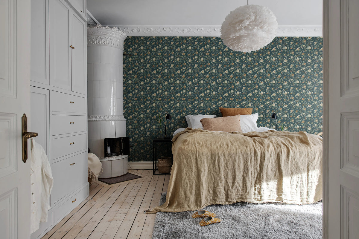 Thorn Rose Petite, Madame Hardy Mural Wallpaper - room preview 02