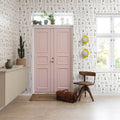 Floral Alphabet Mini English Mural Wallpaper - room preview 02