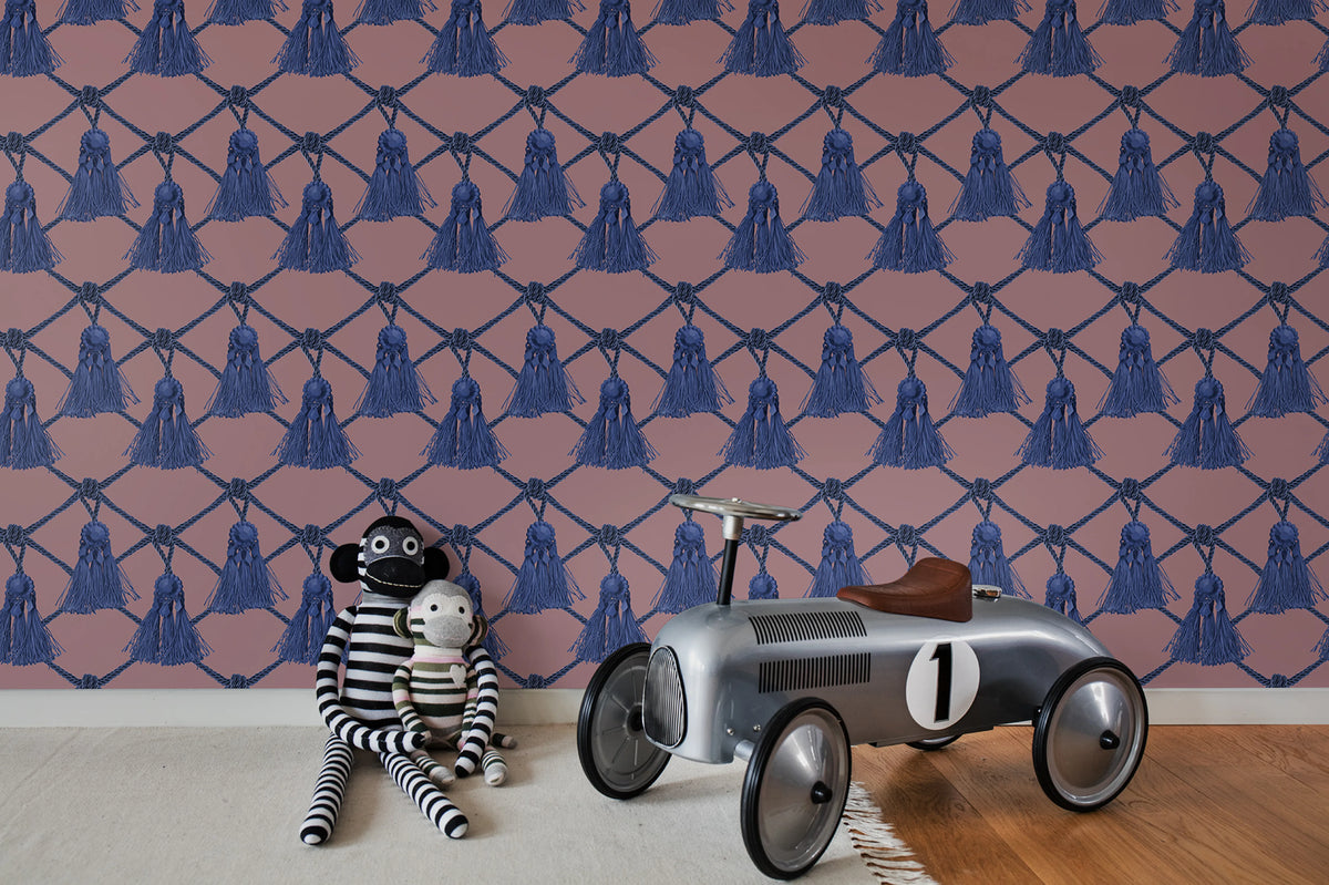 Tassels, Pink Delight Mural Wallpaper - room preview 02