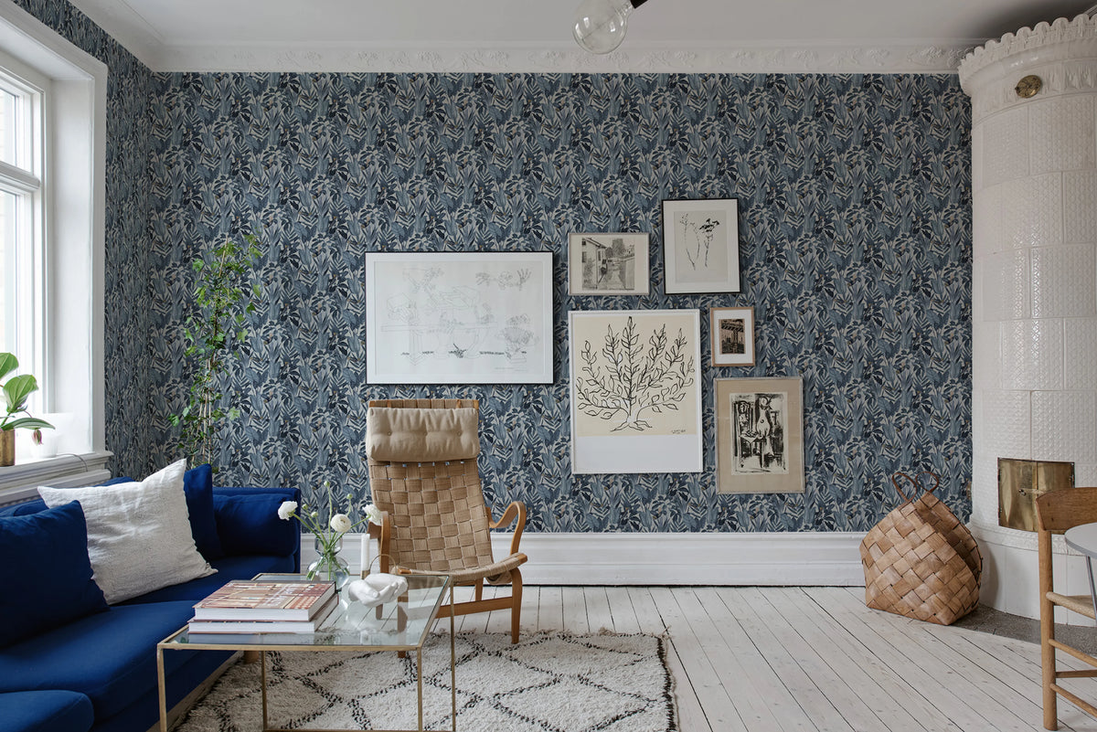 Birds of Paradise, Nightfall Mural Wallpaper - room preview 02