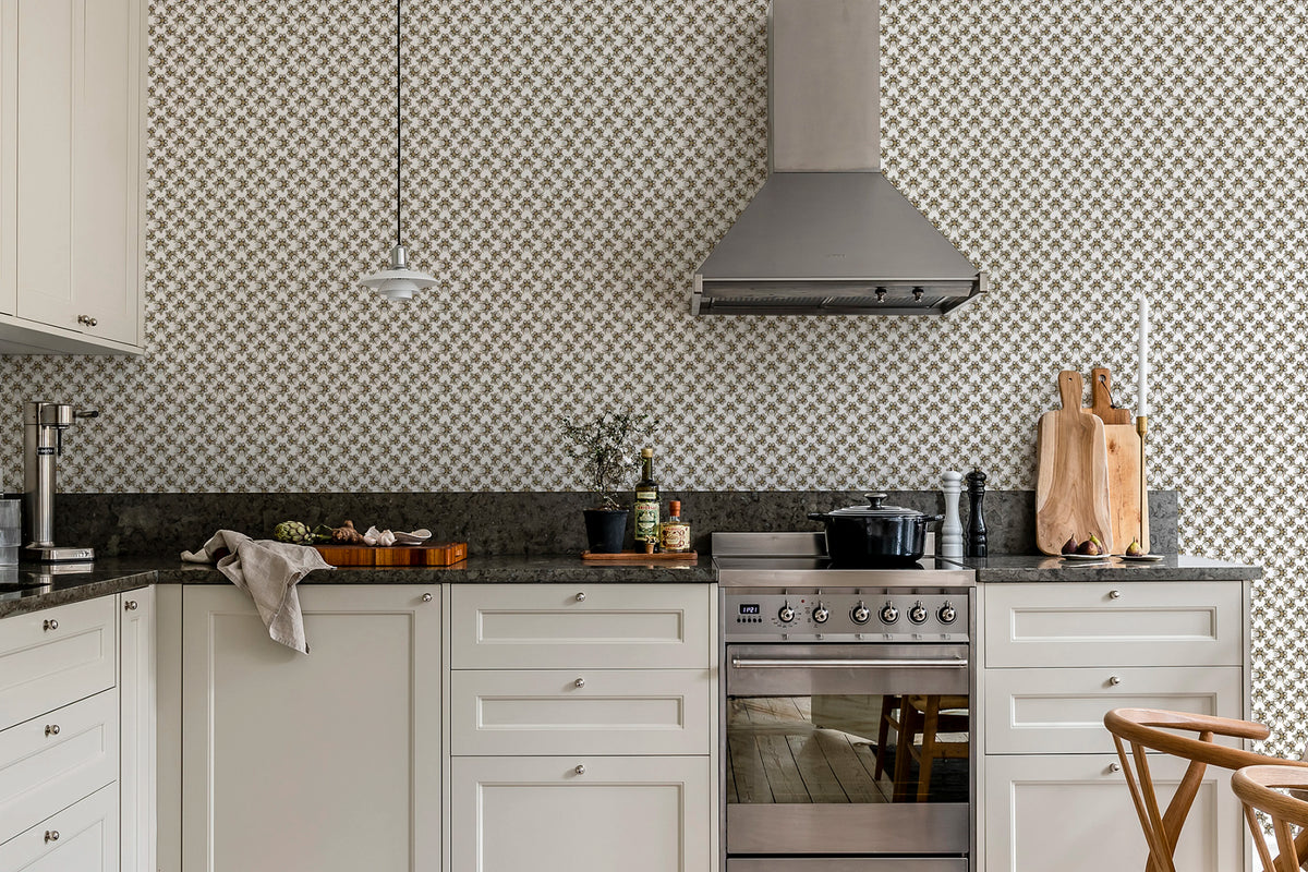 Small Jewel Wings, Diamond White Mural Wallpaper - room preview 02