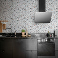 Terrazzo, Ice Blue Mural Wallpaper - room preview 02
