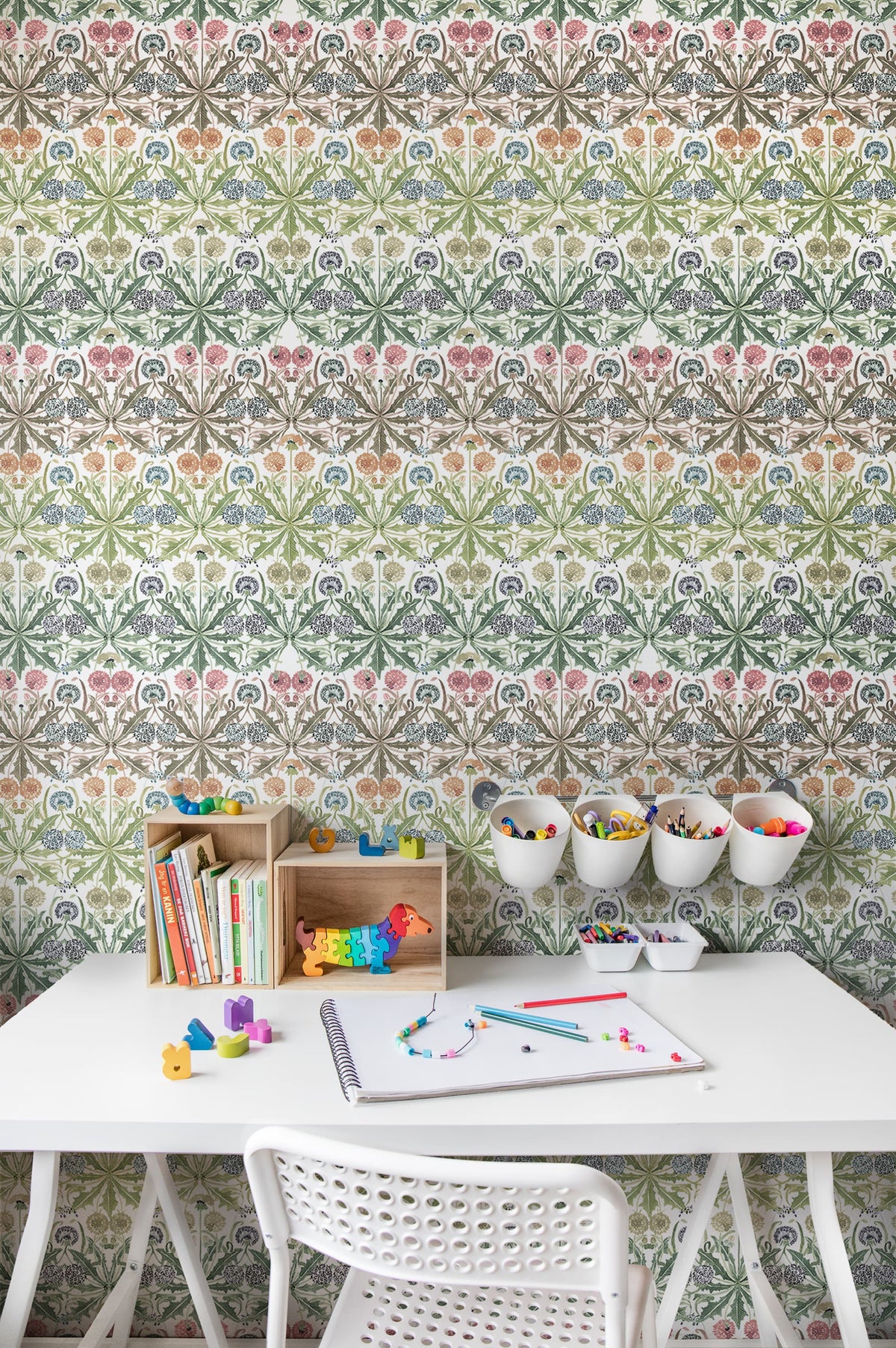 Dear Little Dandelion, Rainbow Mural Wallpaper - room preview 02