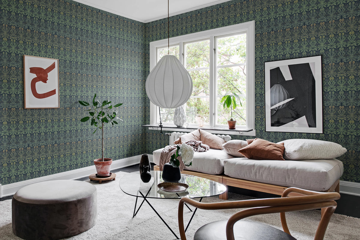 Dear Little Dandelion, Gradient Mural Wallpaper - room preview 02