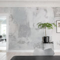 Big Strokes, Gray Mural Wallpaper - room preview 02