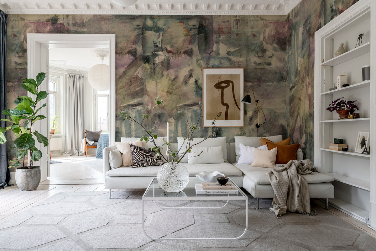 Paper Mache, Multi Mural Wallpaper - room preview 02