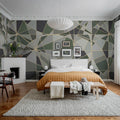 Facet, Moss Mural Wallpaper - room preview 02
