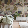 Facet, Retro Mural Wallpaper - room preview 02