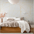 Facet, Gold Mural Wallpaper - room preview 02