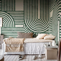 Twine, Moss Mural Wallpaper - room preview 02