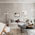 Twine, Gray Mural Wallpaper - room preview 02