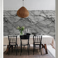 3D Wave, Marble Mural Wallpaper - room preview 02