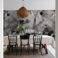 Ash Graphite Mural Wallpaper - room preview 02