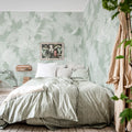 Brush, Green Mural Wallpaper - room preview 02