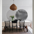 Eclipse, Graphite Mural Wallpaper - room preview 02