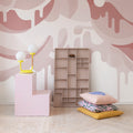 Dripping Ice Cream Pink Mural Wallpaper - room preview 02