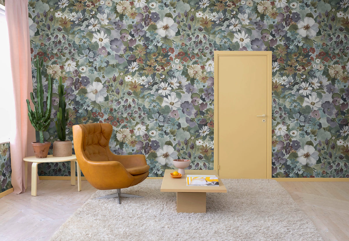 Summer Field, Autumn Mural Wallpaper - room preview 02