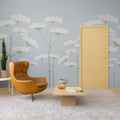 Dara, Dusty Blue Mural Wallpaper - room preview 02