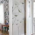 Dara, White Mural Wallpaper - room preview 02
