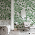 Chestnut, White Mural Wallpaper - room preview 02