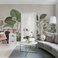 Wild Strawberries, Green Mural Wallpaper - room preview 02