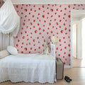 Berry Cute, Pink Mural Wallpaper - room preview 02
