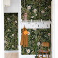 Rose Hip, Midnight Mural Wallpaper - room preview 02