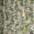 Rose Hip, Green Mural Wallpaper - room preview 02