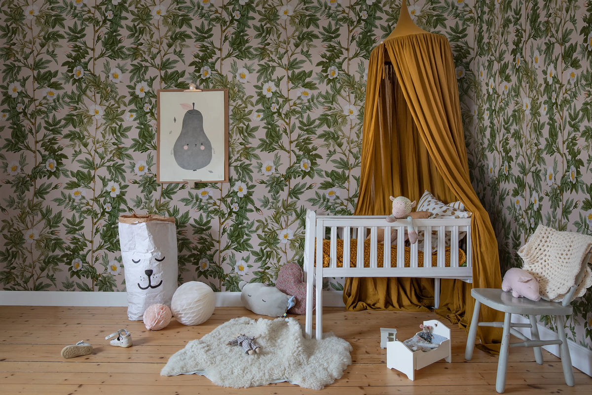 Rose Hip, Pink Mural Wallpaper - room preview 02