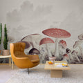 Mushrooms, Vintage Mural Wallpaper - room preview 02