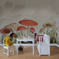 Mushrooms, Color Mural Wallpaper - room preview 02