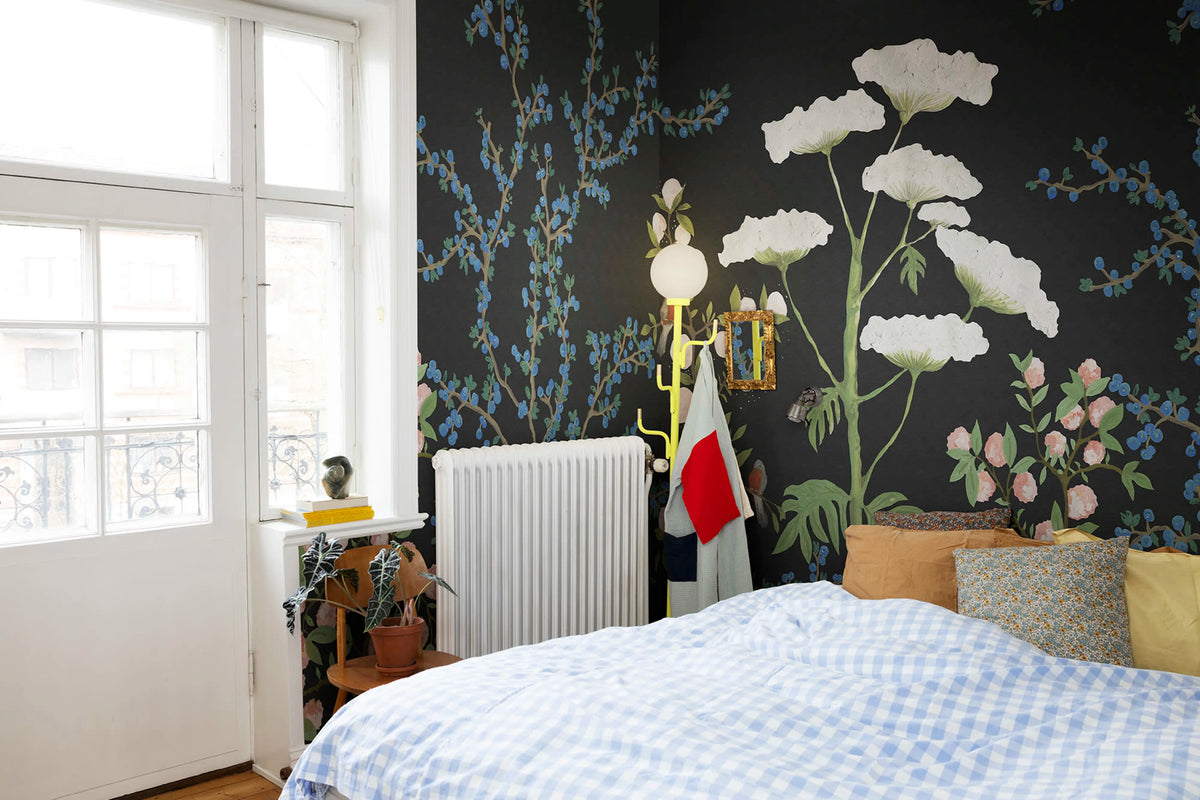 Crowberry, Midnight Mural Wallpaper - room preview 02