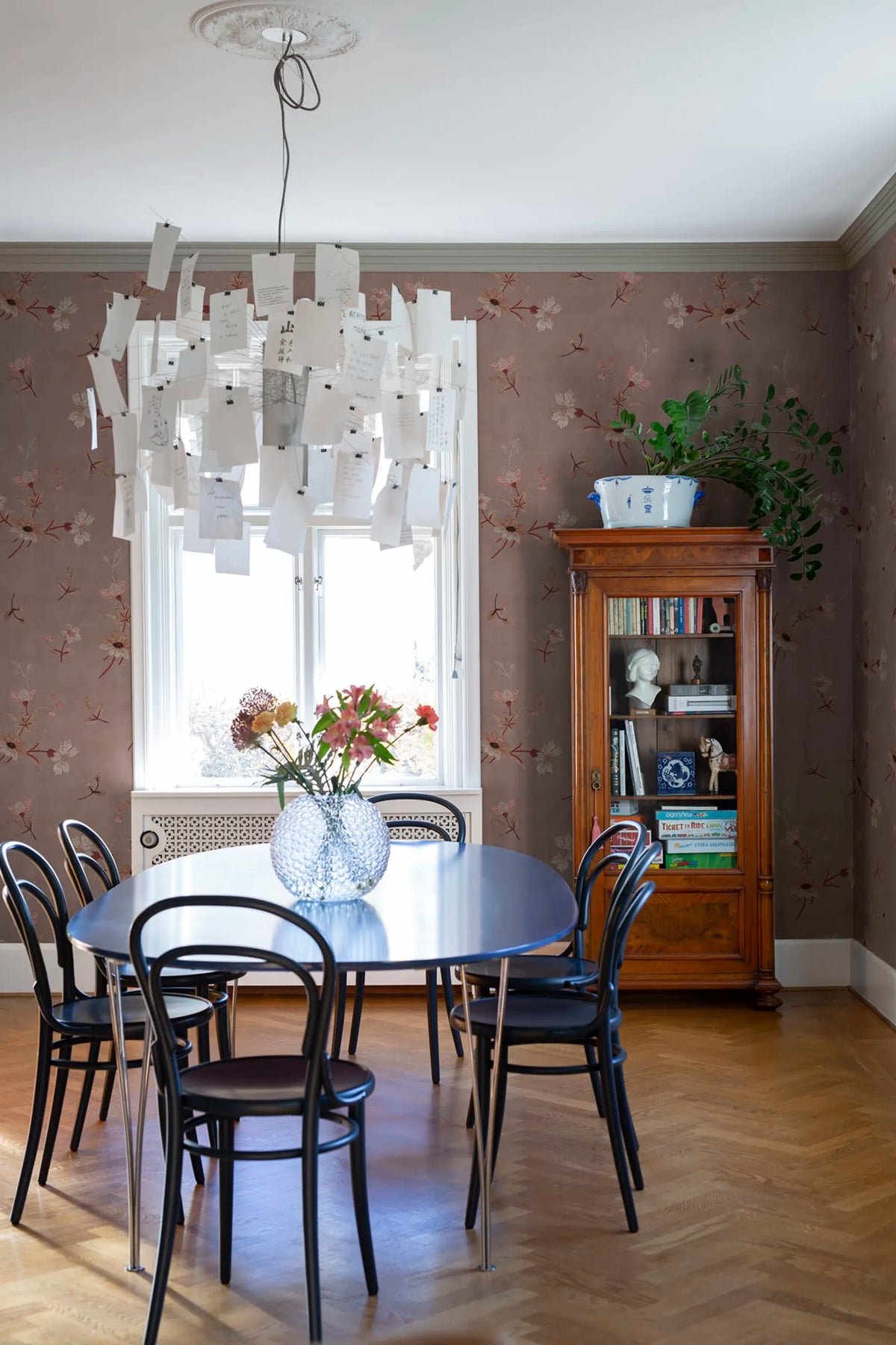 Grandmother Dress, Pink Mural Wallpaper - room preview 02