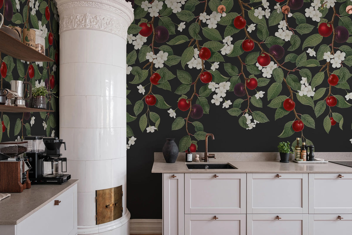 Mirabelle, Midnight Mural Wallpaper - room preview 02