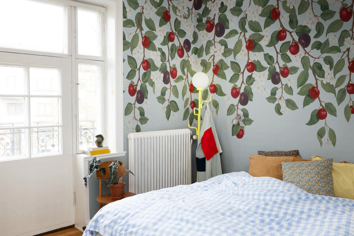 Mirabelle, Blue Mural Wallpaper - room preview 02