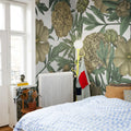 Peony Delight, Saffron Mural Wallpaper - room preview 02