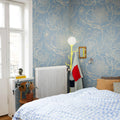 Golden Poppy, Baby Blue Mural Wallpaper - room preview 02