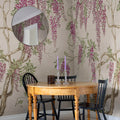Wisteria Tree, Dusty Pink Mural Wallpaper - room preview 02