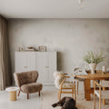 Faded Dreams, White Mural Wallpaper - room preview 02