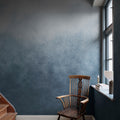 Ash Gradient, Blue Mural Wallpaper - room preview 02