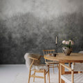 Ash Gradient, Graphite Mural Wallpaper - room preview 02