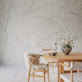 Silk Shadows, White Mural Wallpaper - room preview 02