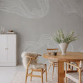 Stripes by Hand, Sand Mural Wallpaper - room preview 02