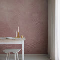 Wiggly Dots, Pink Mural Wallpaper - room preview 02