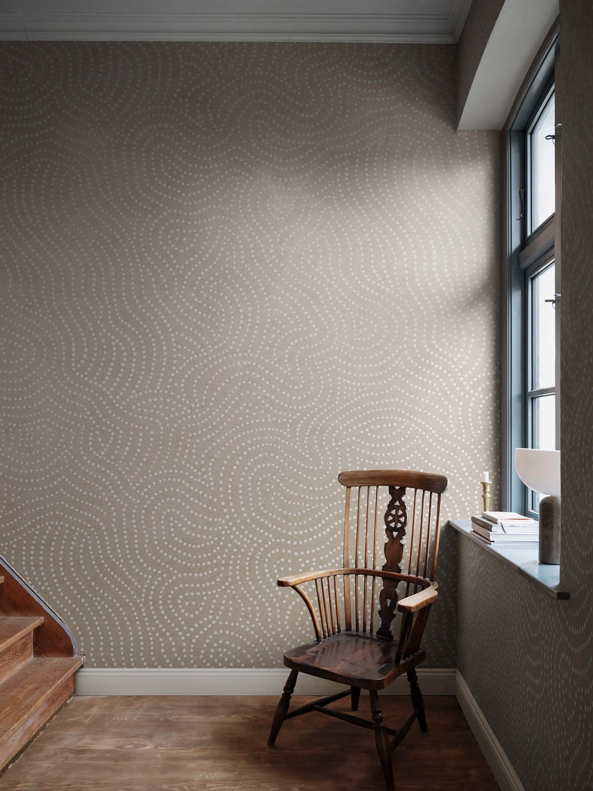 Wiggly Dots, Sand Mural Wallpaper - room preview 02