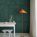 Clay Figures, Emerald Mural Wallpaper - room preview 02