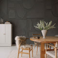 Clay Figures, Graphite Mural Wallpaper - room preview 02