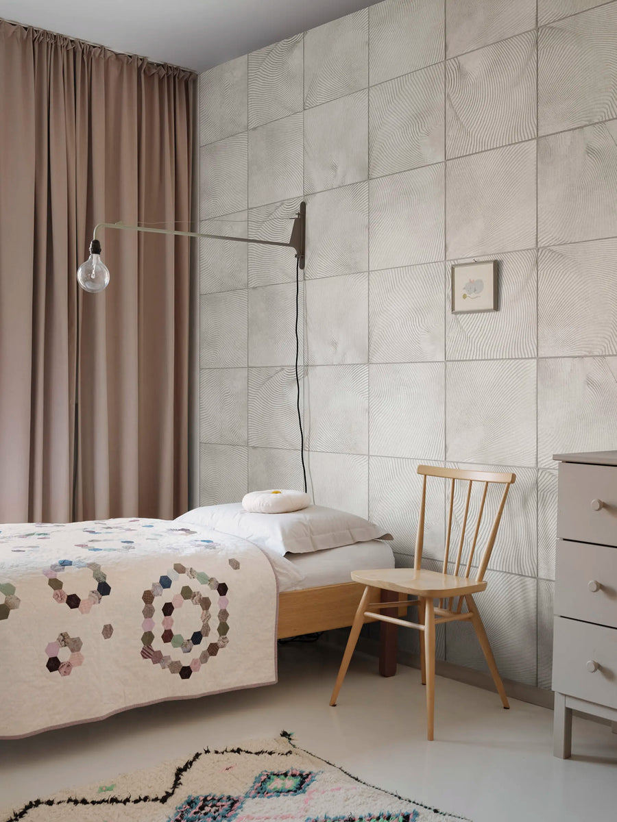 Craft Tiles, White Mural Wallpaper