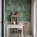 Marbling, Green Mural Wallpaper - room preview 02